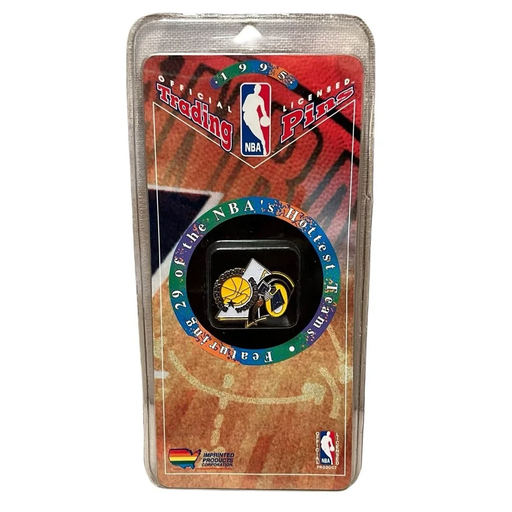 1995 Golden State Warriors Official Licensed NBA Trading Pins Vintage Sealed
